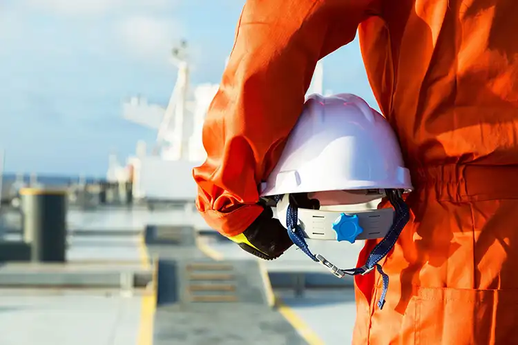 Seafarers using advanced tools for easy maritime operations management